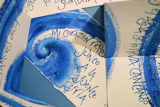 Lorca's dream (artist's book - detail), text by Lorca