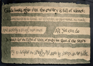 Hieroglyphs (paperwork), text by Valentine Ackland