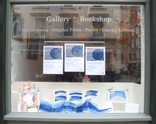 Paper Wings in the gallery window