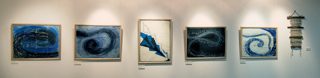 Artist's books, paperworks & banner