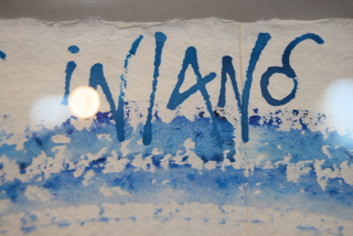 Inland (artist's book - detail), text by Wordsworth